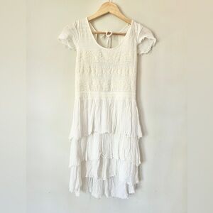 Free People Lace Ruffle Dress